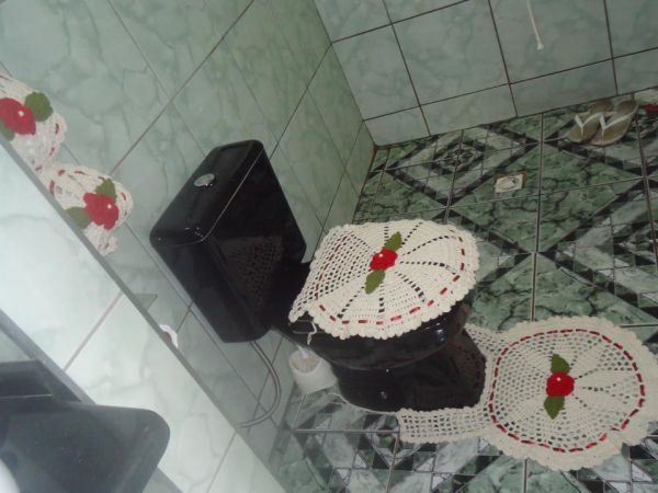 JOGO DE BANHEIRO 3 PEÇAS FLORES